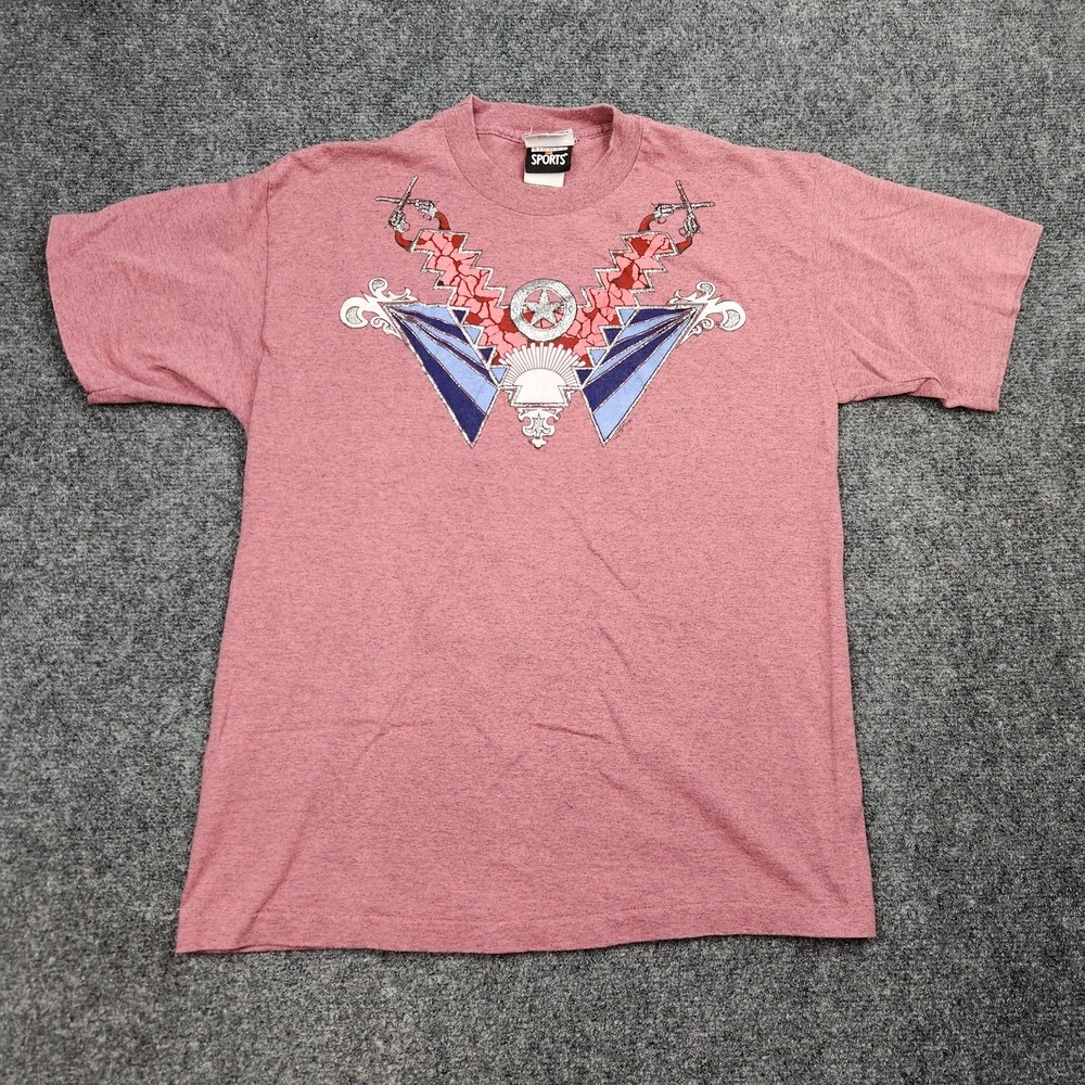Vintage Buffalo Shirt‎ Womens Medium Graphic Western Single Stitch Sports 90s